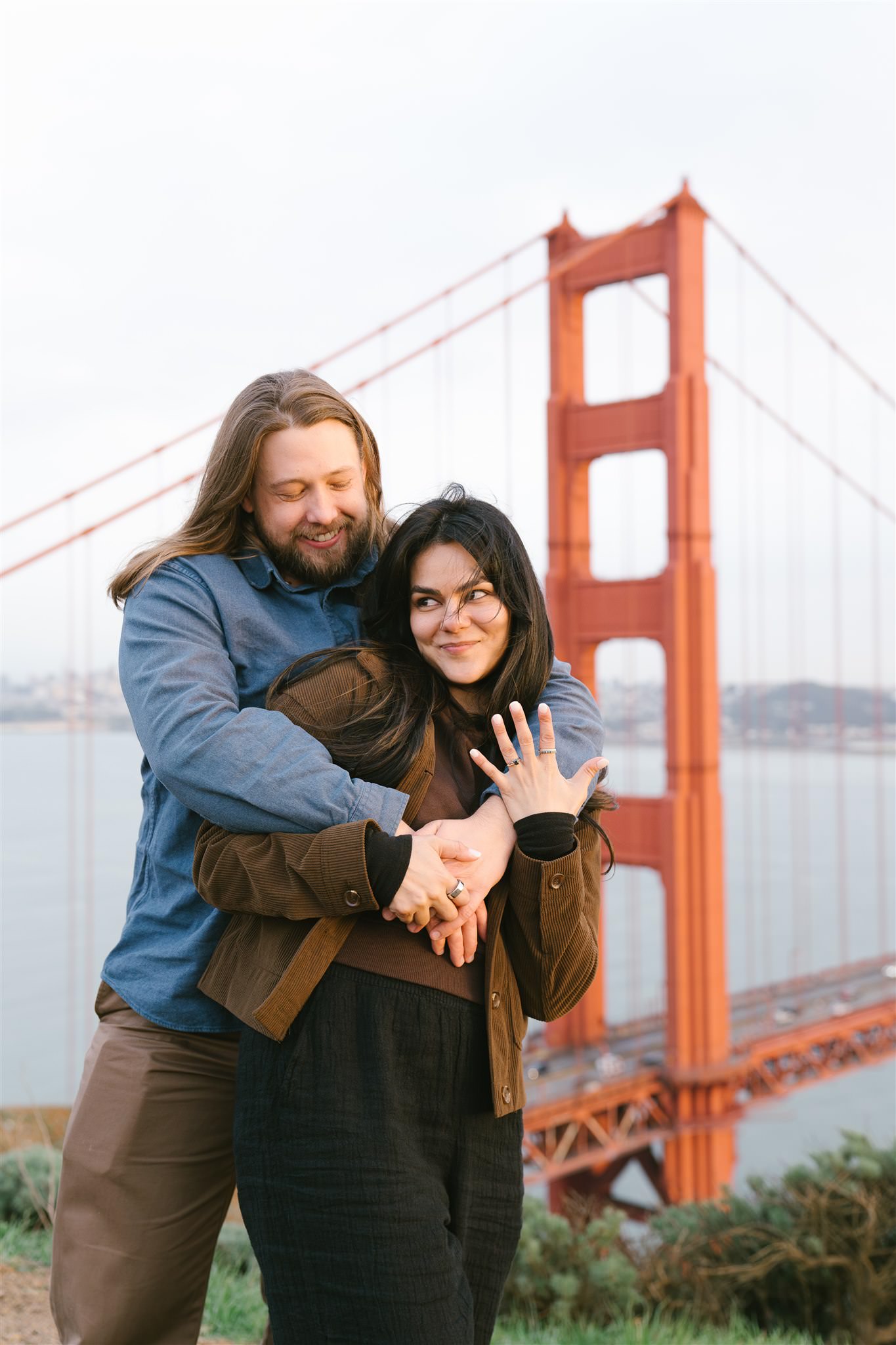 crissy field engagement photos