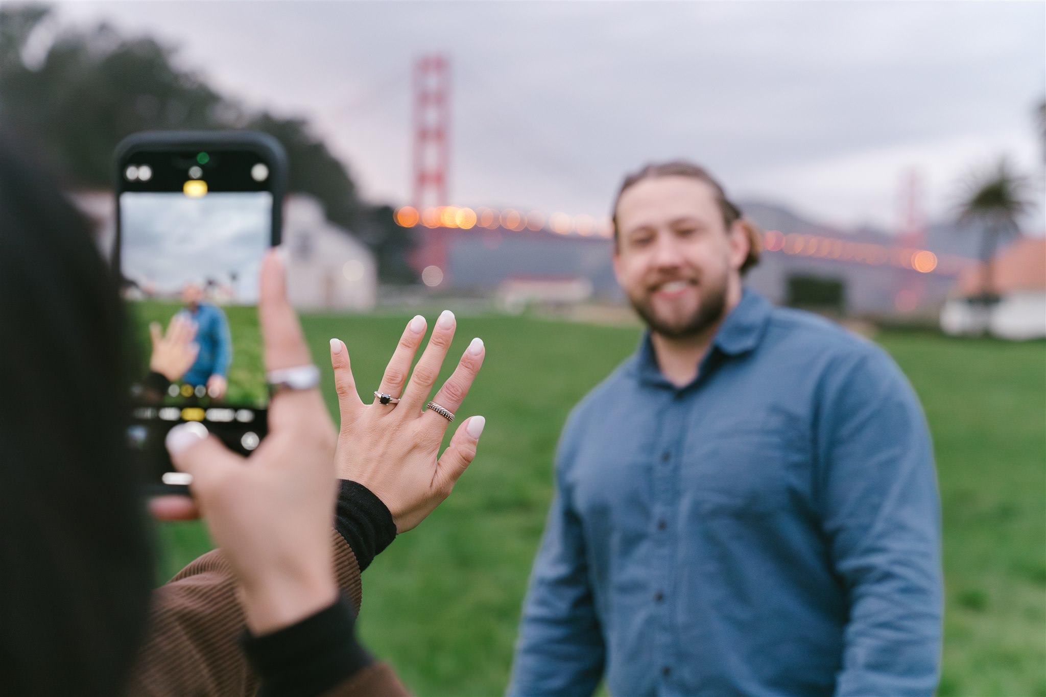 crissy field engagement photos