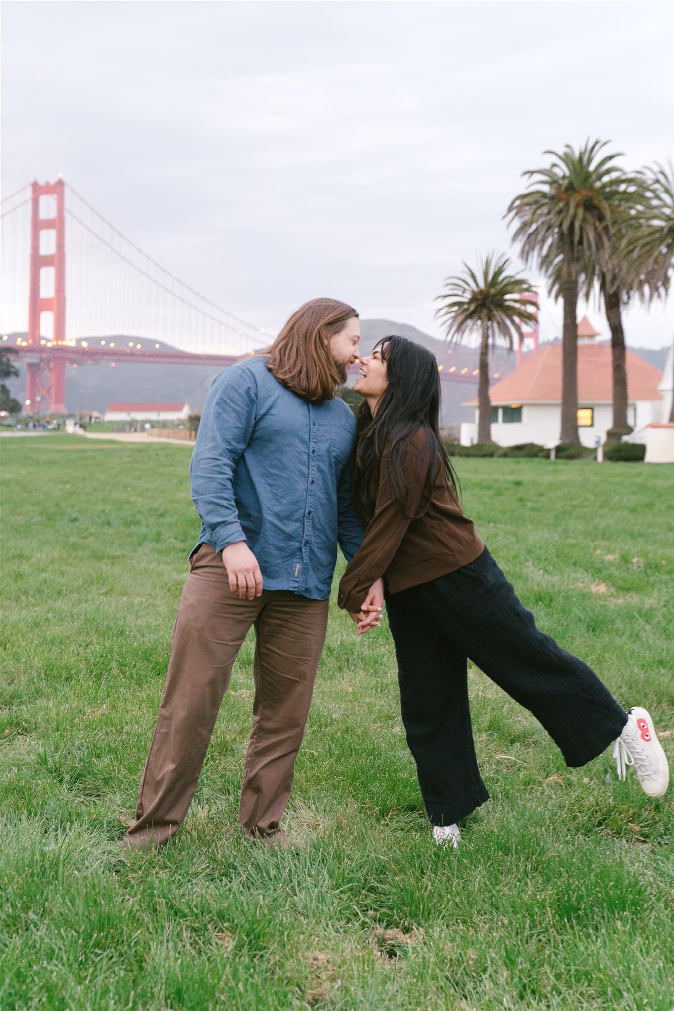crissy field engagement photos